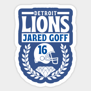 Detroit Lions Jared Goff 16 Helmet American Football Sticker